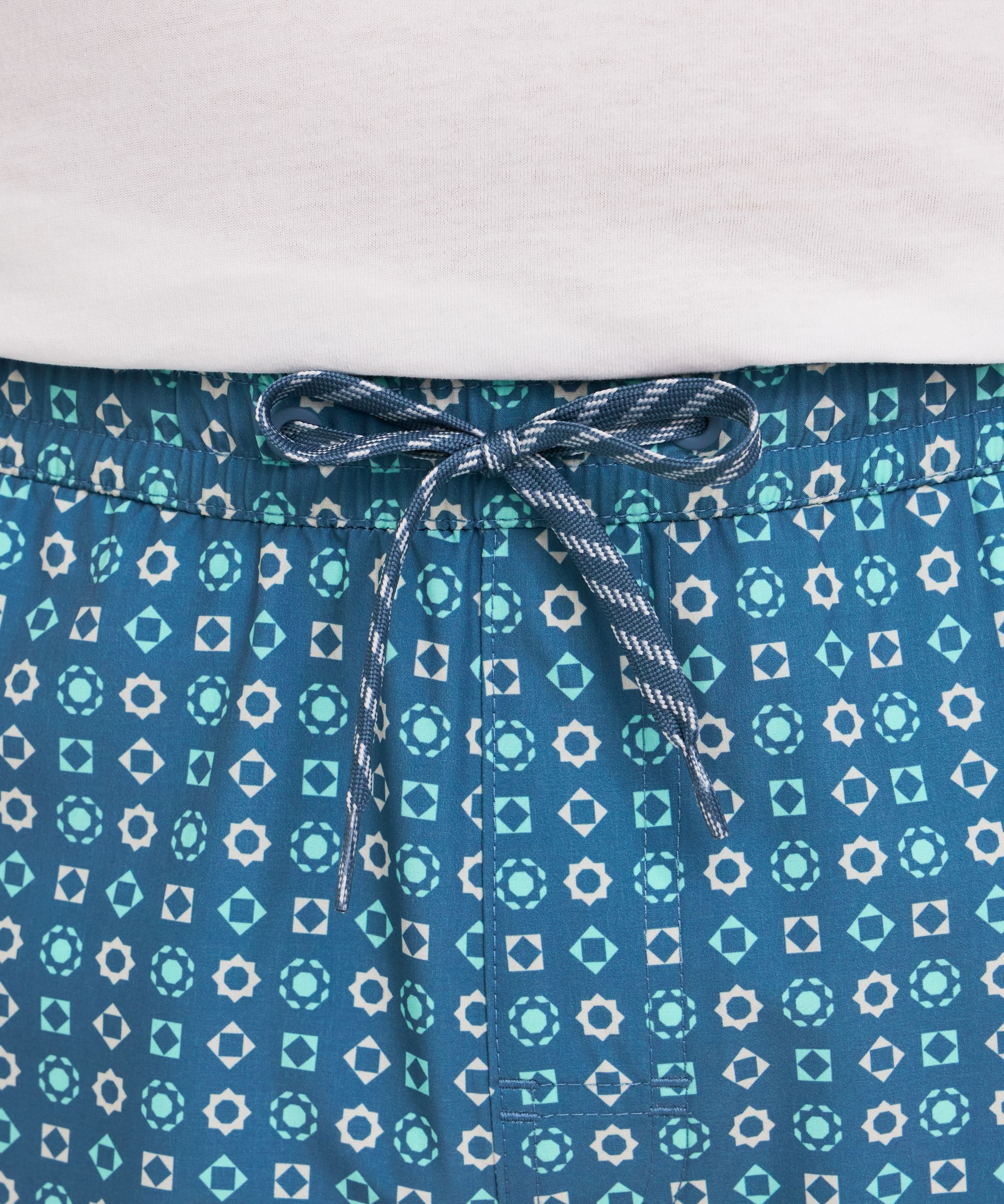 FarWest Men's Printed 8-in Monstera Swim Shorts