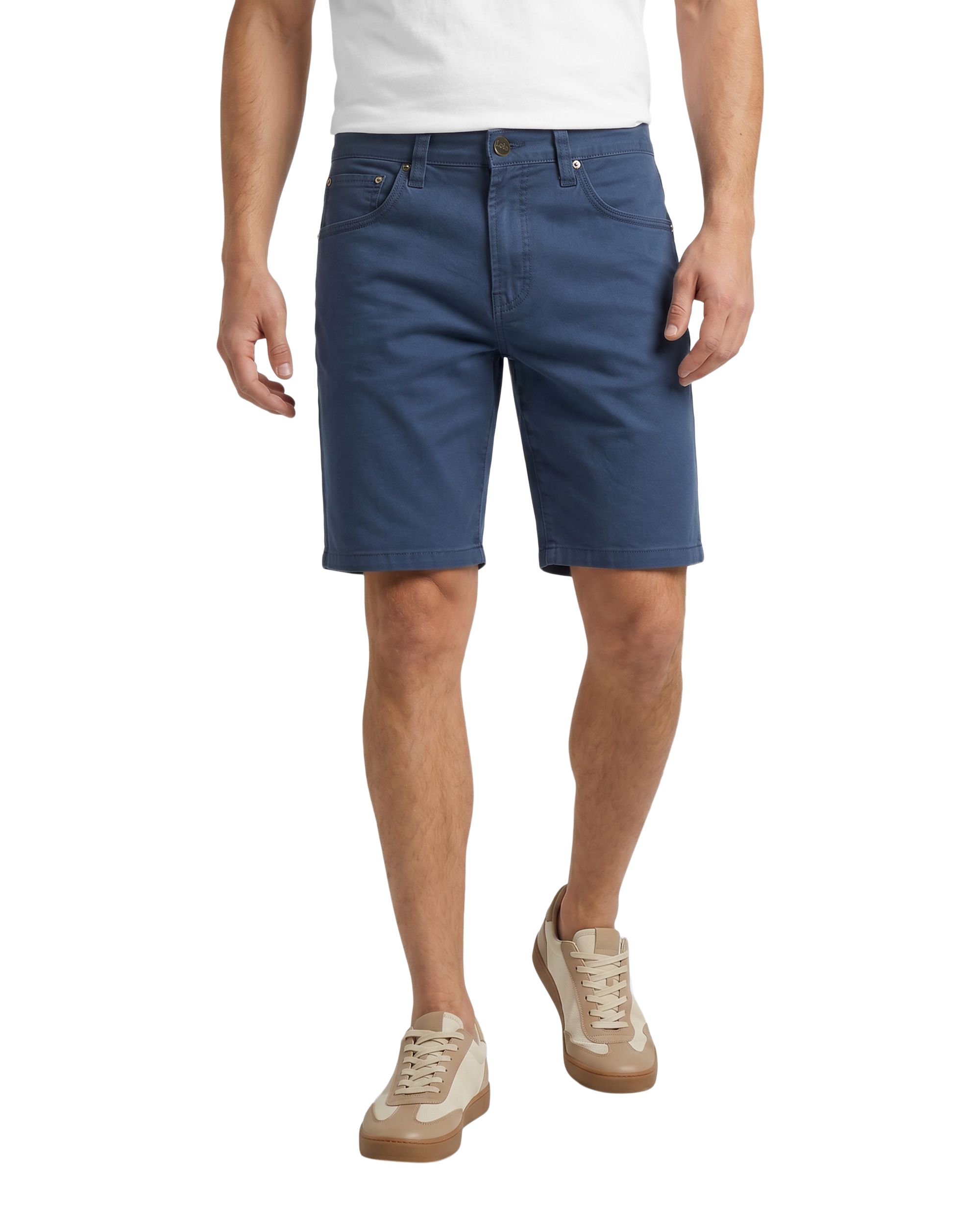 Lois Men's Dennis Stretch Slub Twill Chino Shorts 10-in