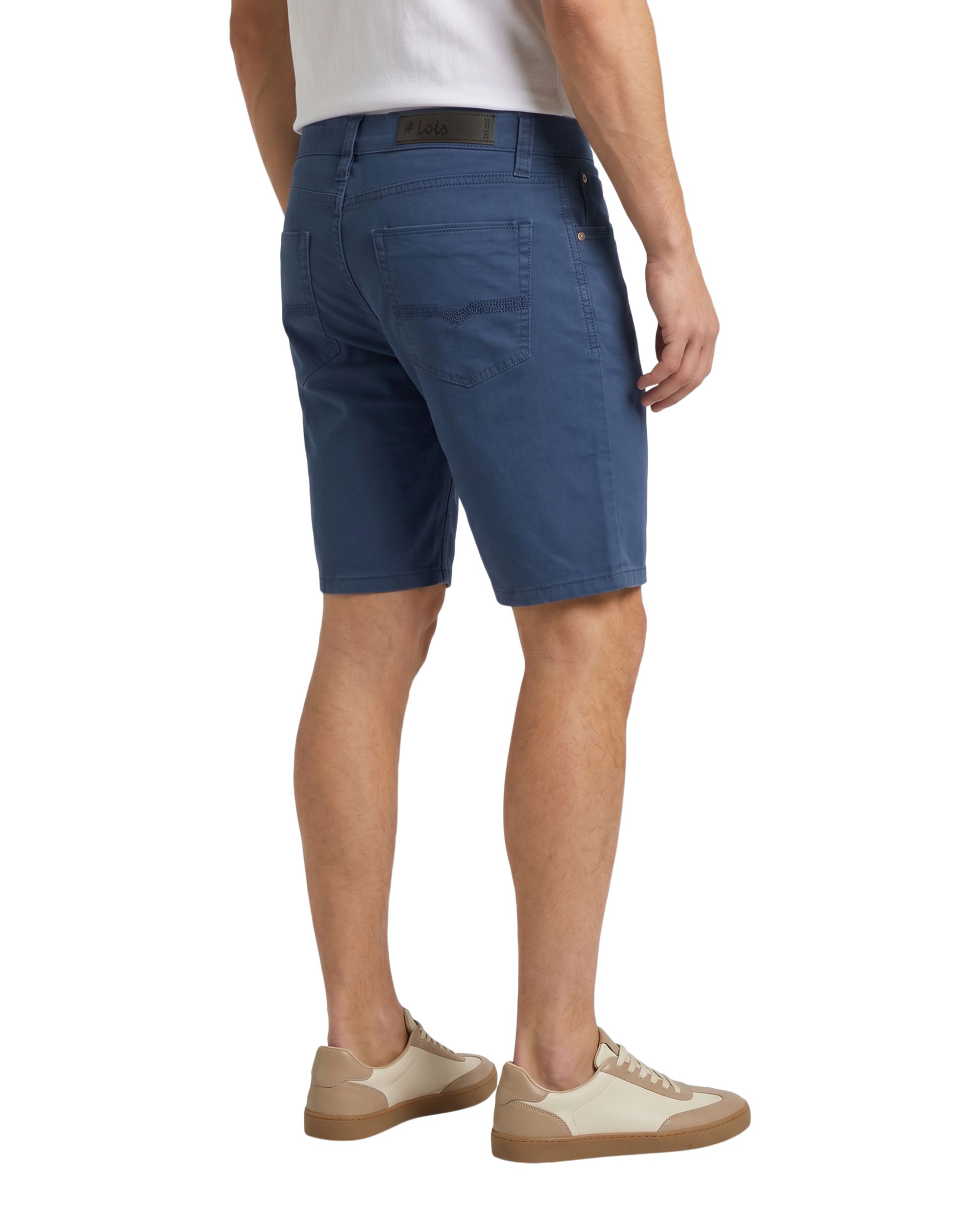 Lois Men's Dennis Stretch Slub Twill Chino Shorts 10-in