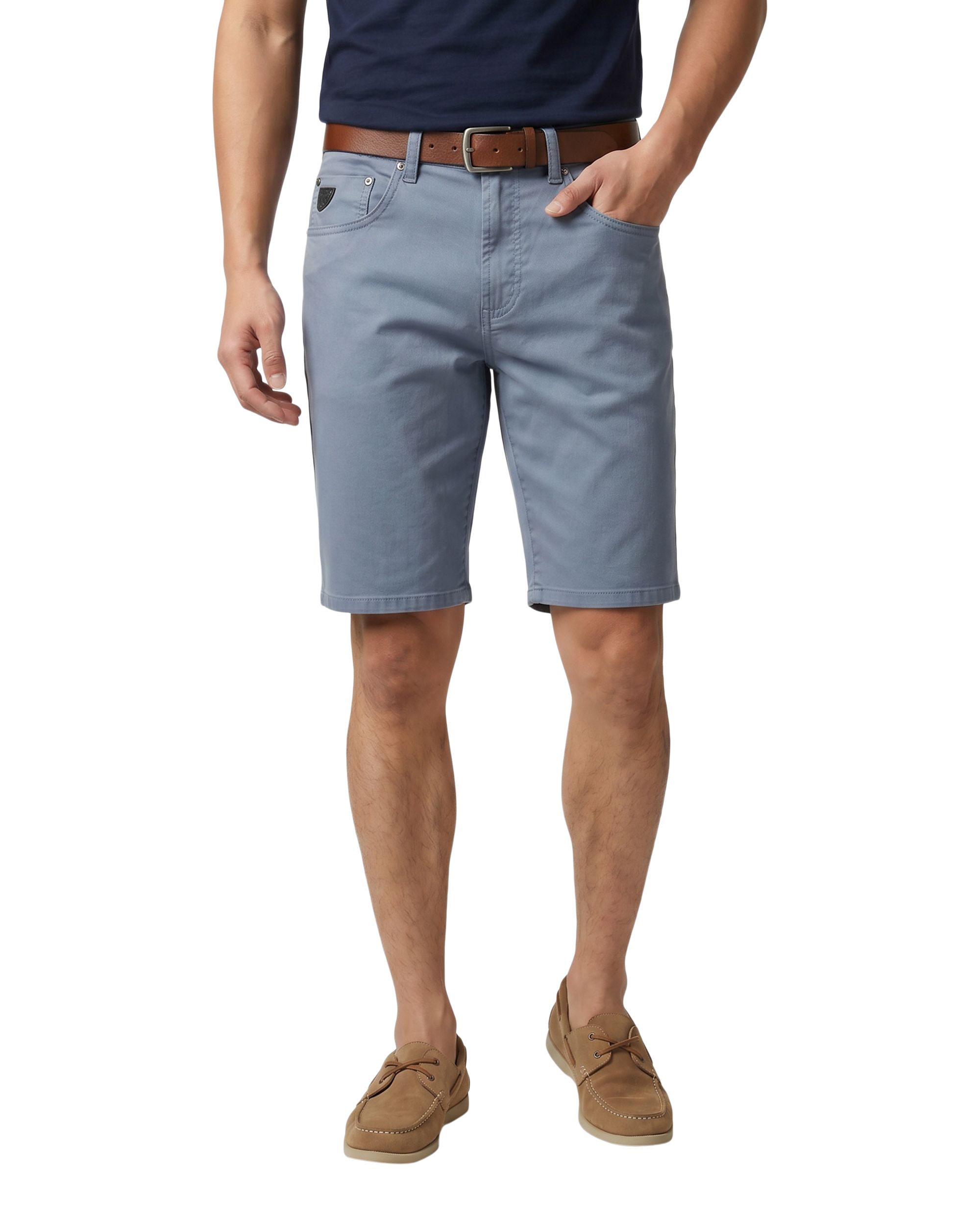 Lois Men's Dennis Stretch Slub Twill Chino Shorts 10-in