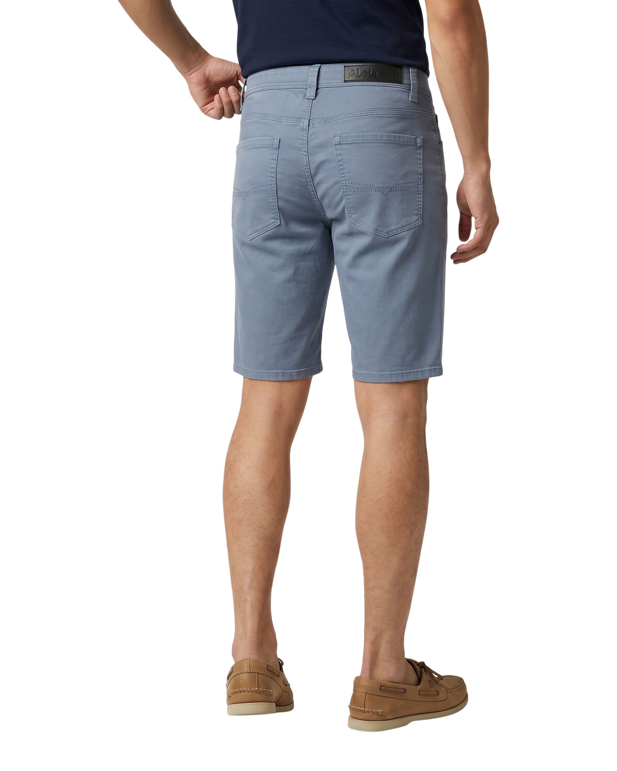Lois Men's Dennis Stretch Slub Twill Chino Shorts 10-in