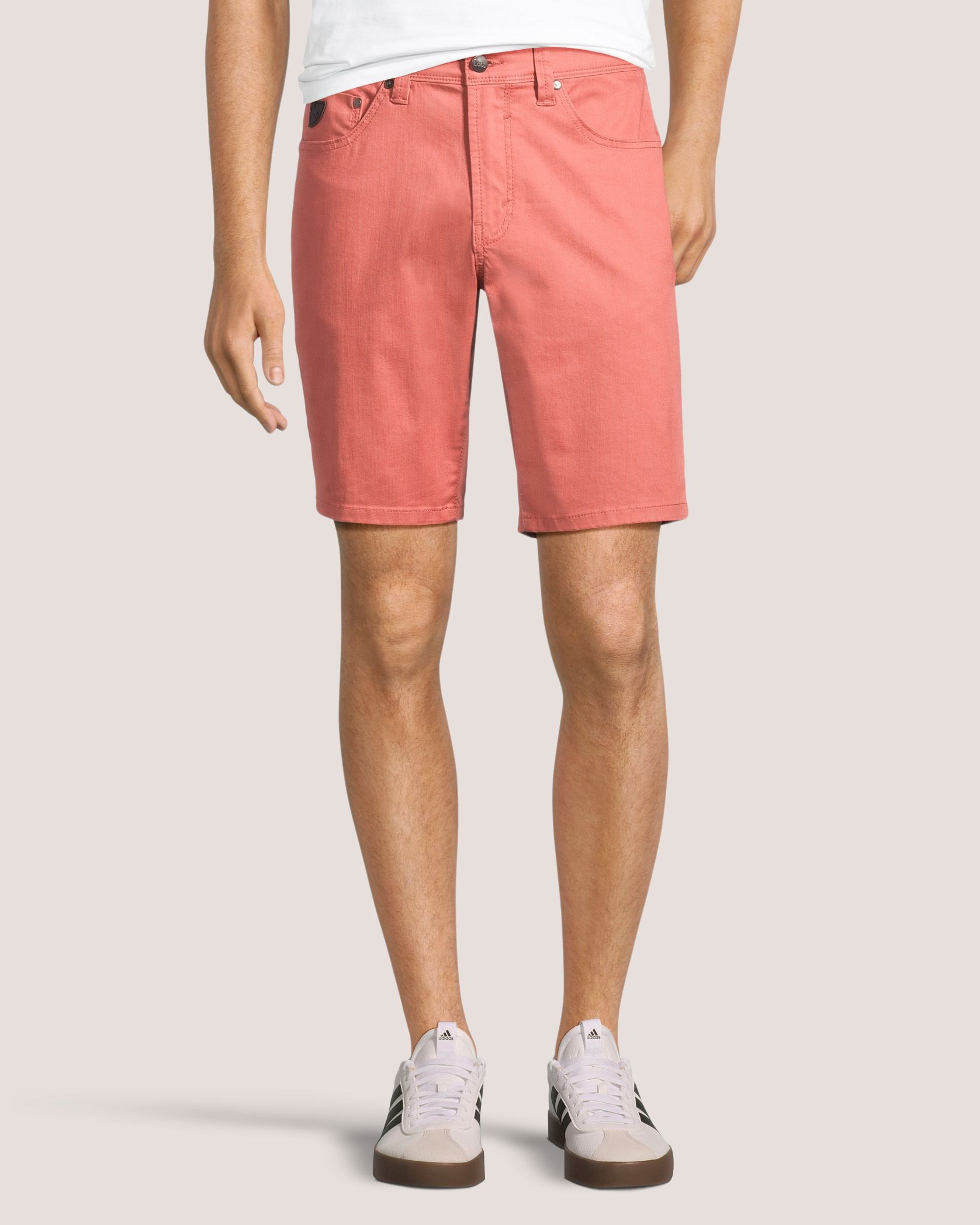 Lois Men's Dennis Stretch Slub Twill Chino Shorts 10-in