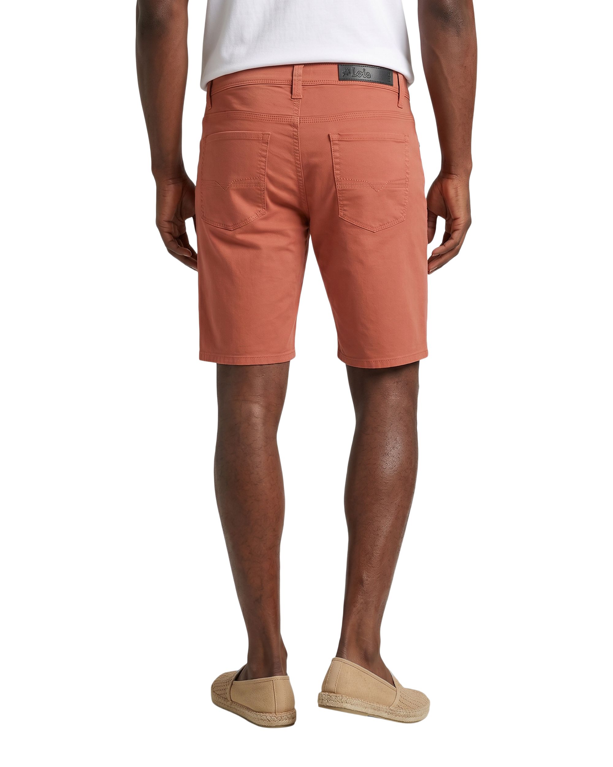Lois Men's Dennis Stretch Slub Twill Chino Shorts 10-in