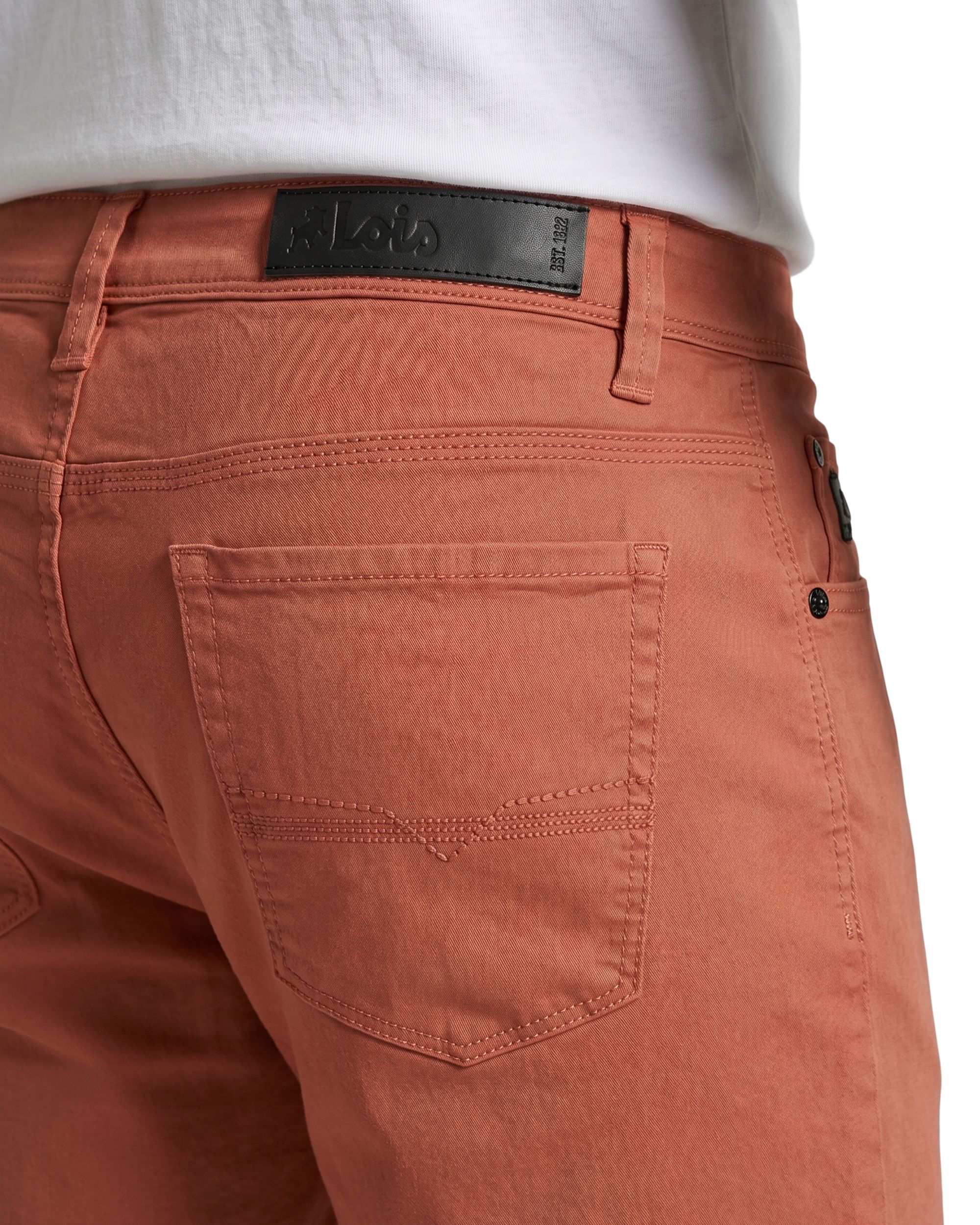 Lois Men's Dennis Stretch Slub Twill Chino Shorts 10-in