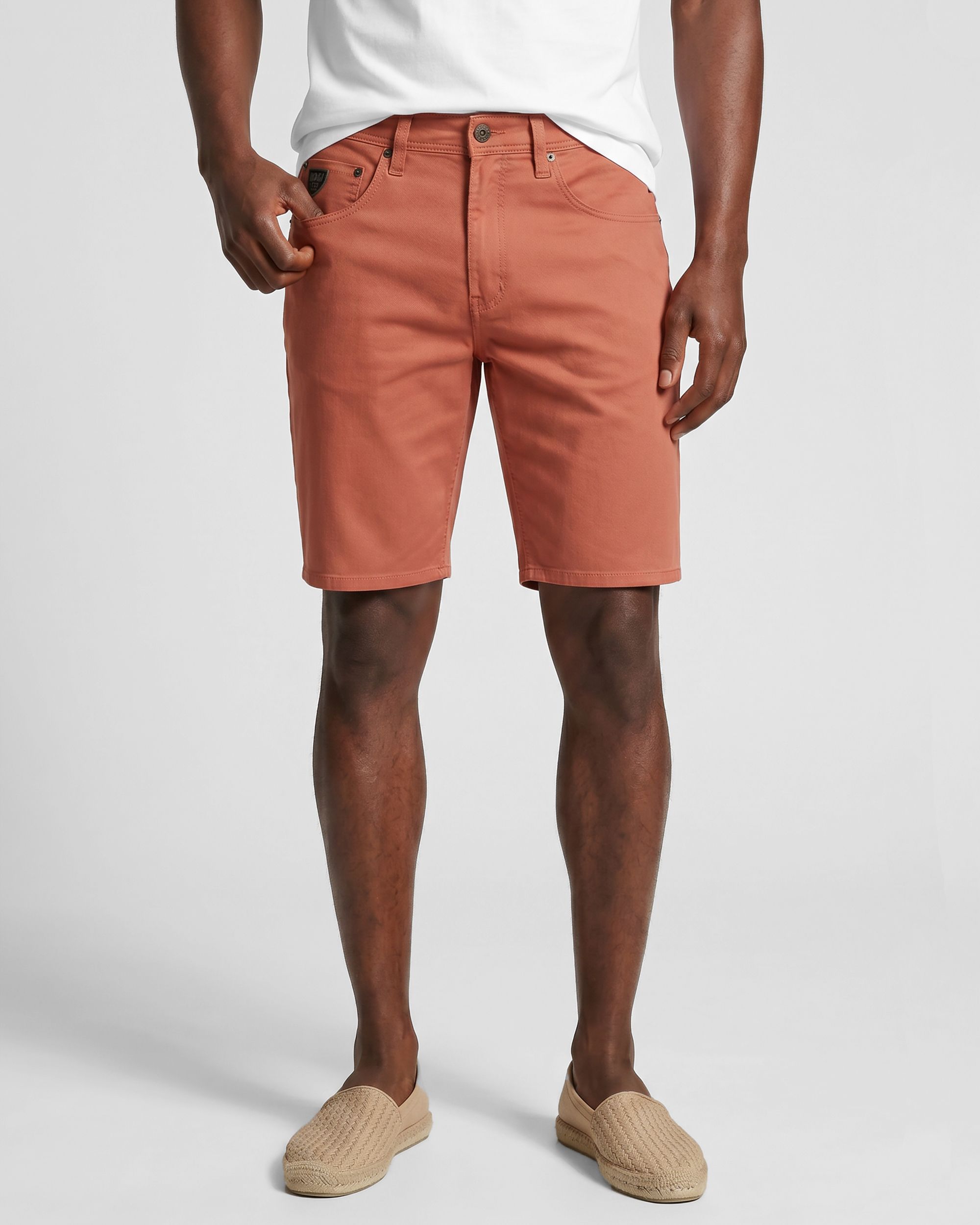 Lois Men's Dennis Stretch Slub Twill Chino Shorts 10-in