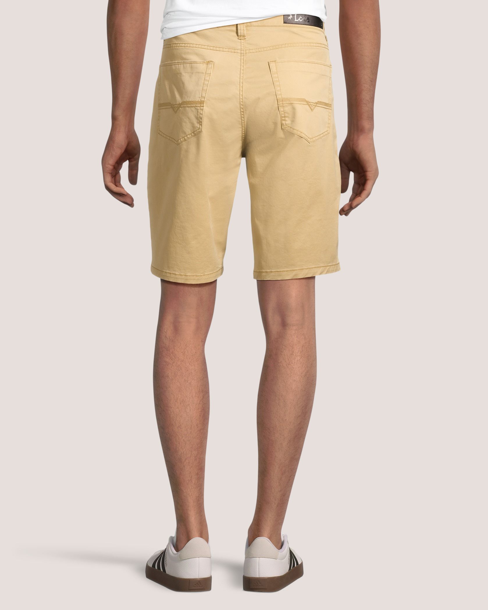 Lois Men's Dennis Stretch Slub Twill Chino Shorts 10-in