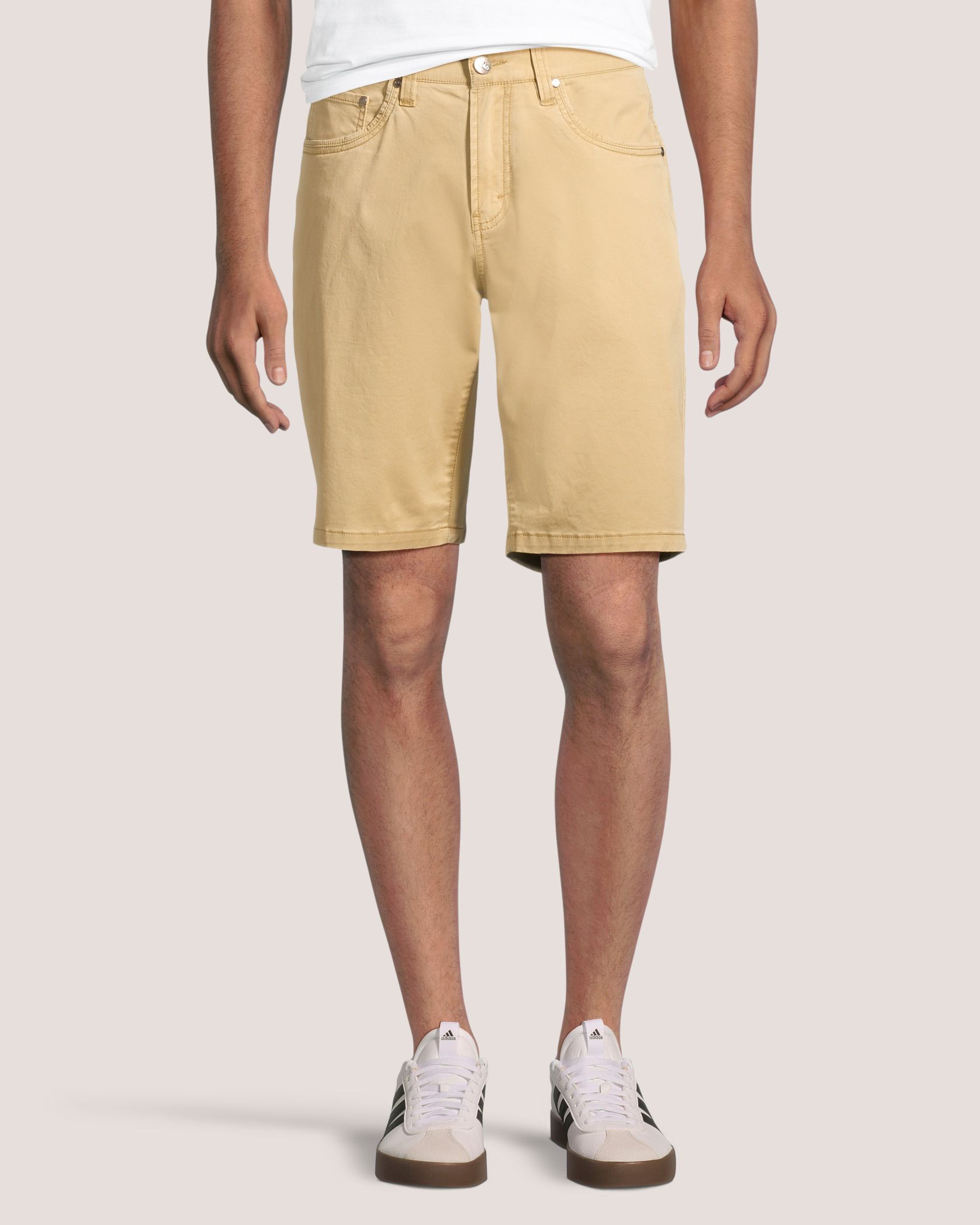 Lois Men's Dennis Stretch Slub Twill Chino Shorts 10-in
