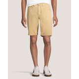 Short chino extensible en sergé flammé pour hommes, Dennis, Lois, 10&nbsp;po Front_Flat