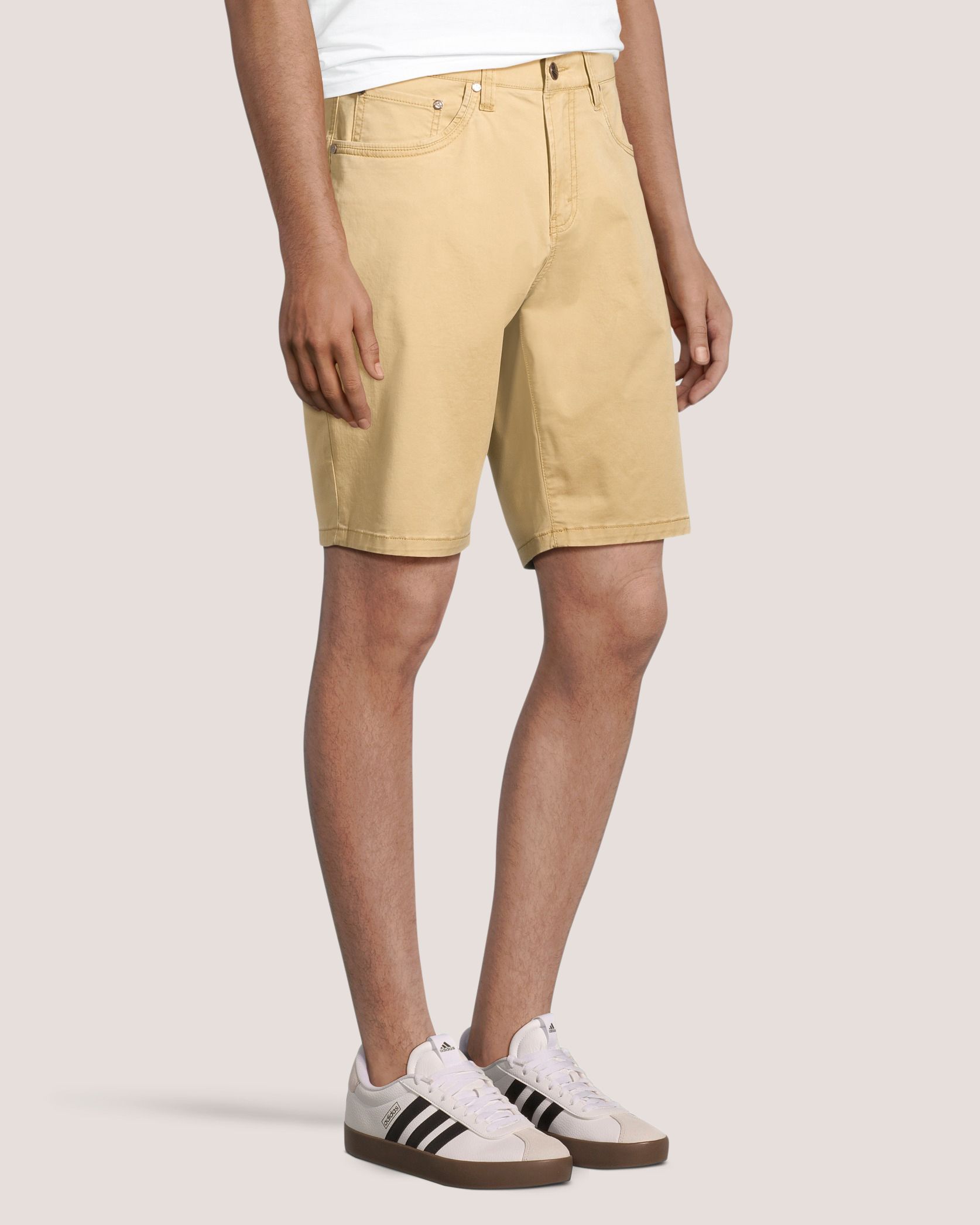Lois Men's Dennis Stretch Slub Twill Chino Shorts 10-in