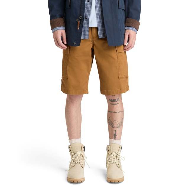 Timberland Men's Brookline Twill Stretch Cargo Shorts