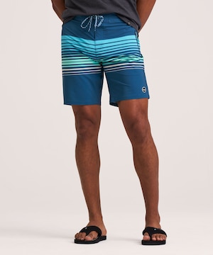 Short de natation à rayures 9 po pour hommes, FarWest
