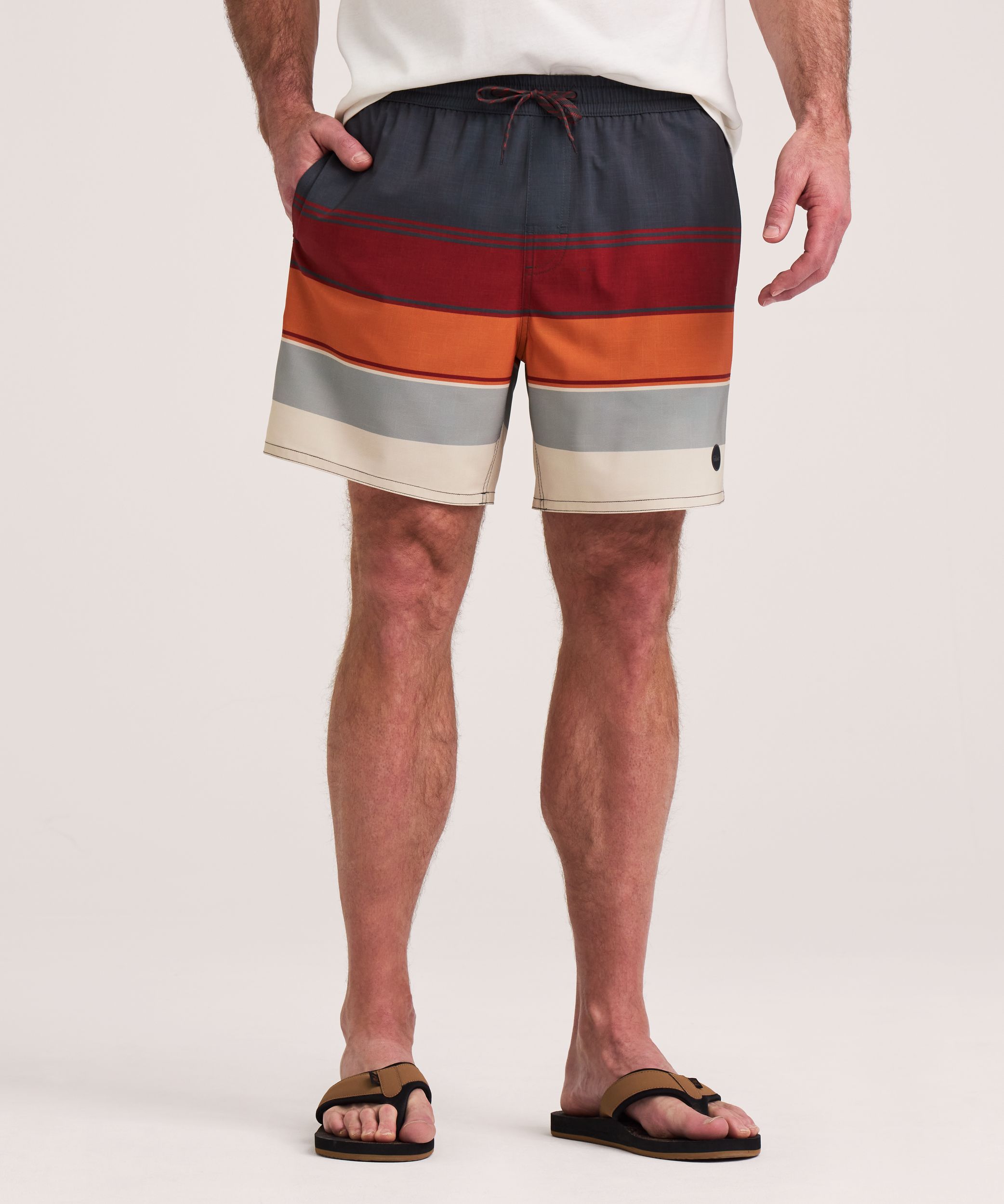 FarWest Men's Printed 6-in Volley Swim Shorts