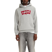 Levi's Men's Batwing Logo Pullover Hoodie Sweatshirt Front_Flat