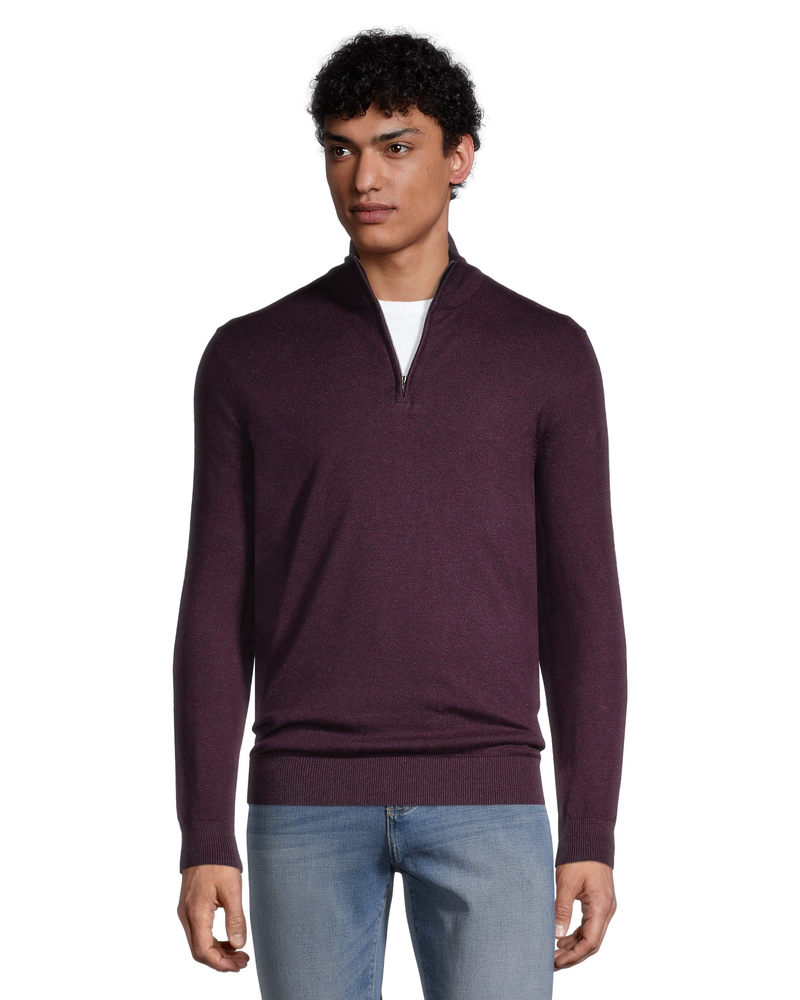Zipped mock neck new arrivals jumper