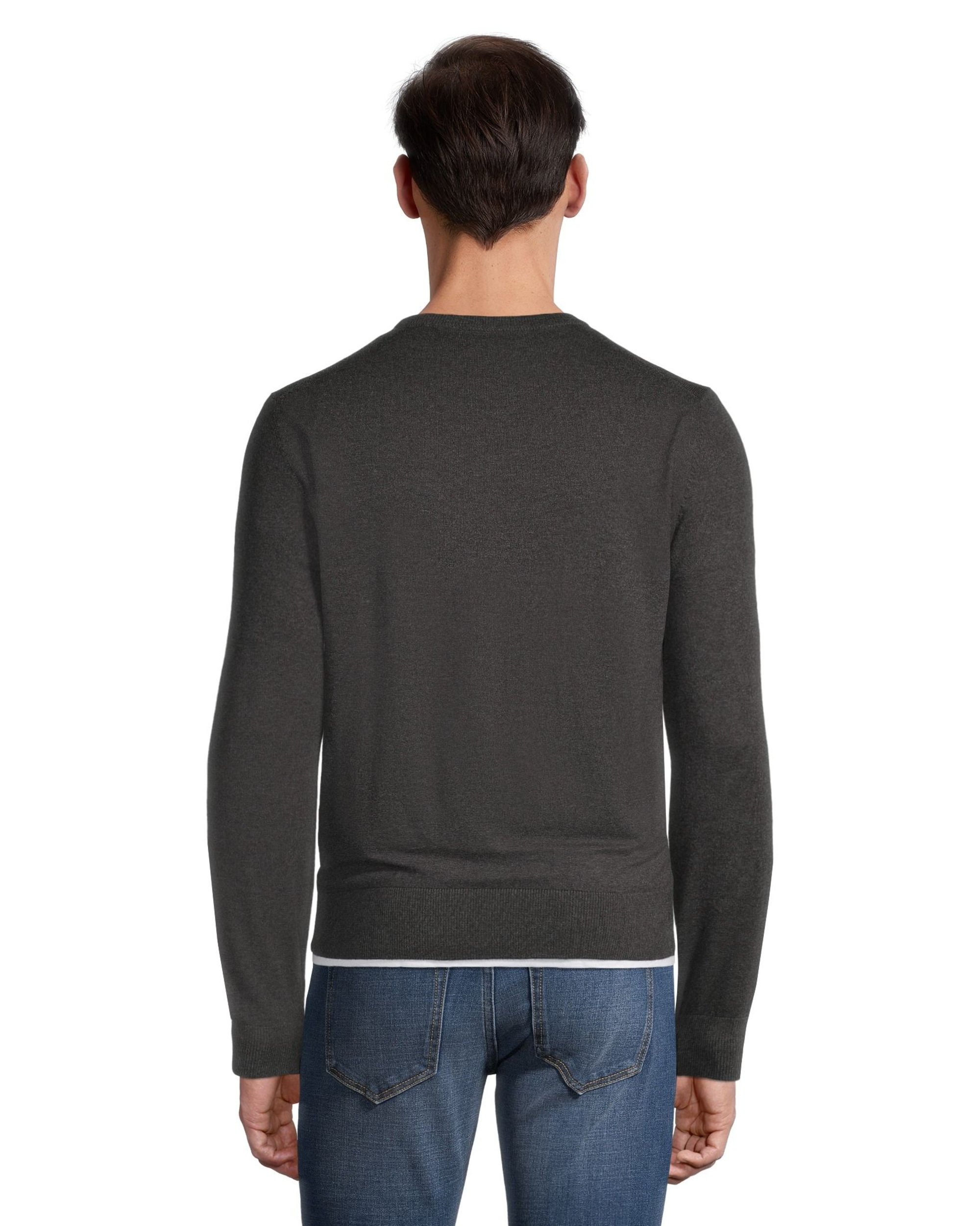 Denver Hayes Men's Long Sleeve Modern Fit Crewneck Soft Cotton Sweater ...
