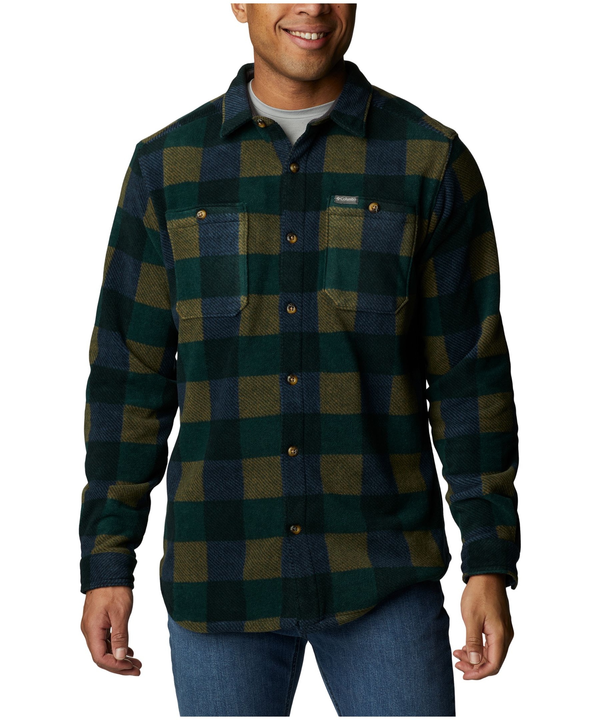 Columbia Men's Flare Gun Fleece Long Sleeve Shirt Jacket | Marks