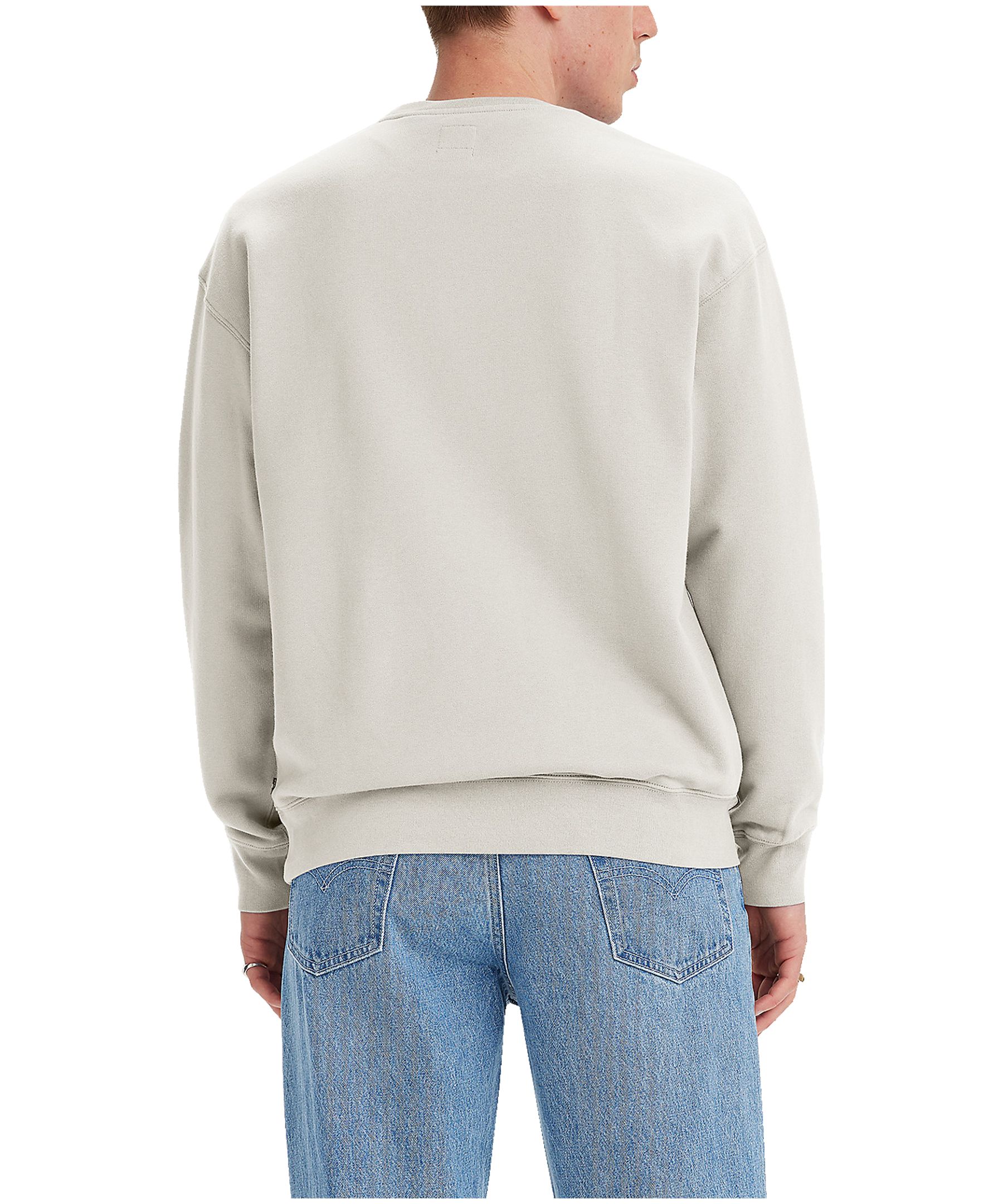 Levi's Men's Everyday Essentials Fleece Surf Logo Relaxed Fit Crewneck Sweatshirt Pullover