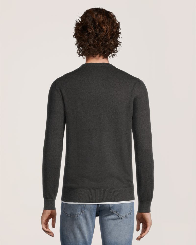 Denver Hayes Men's Soft Cotton Crewneck Sweater