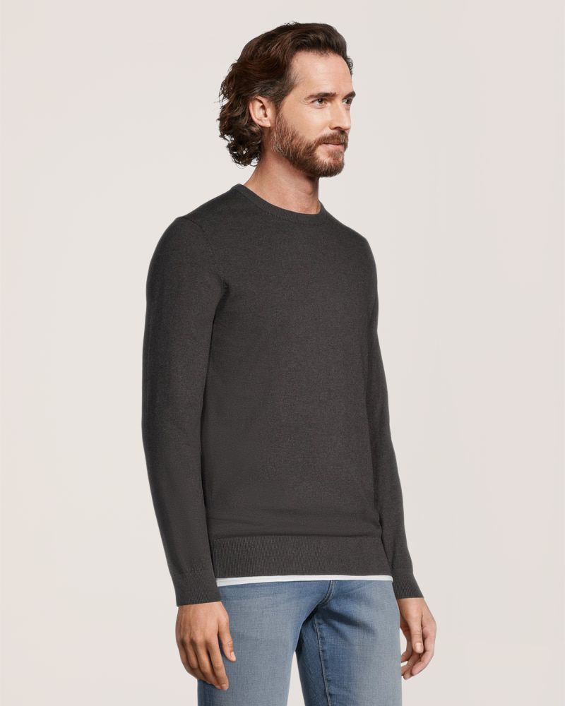 Denver Hayes Men's Soft Cotton Crewneck Sweater