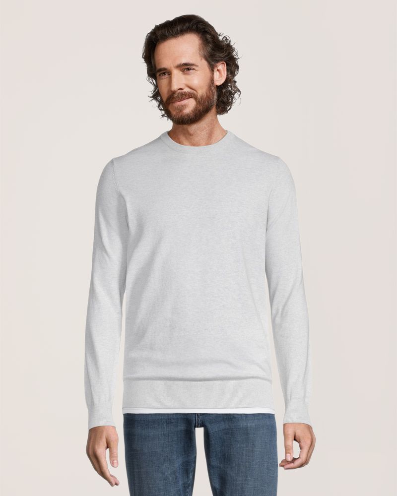 Denver Hayes Men's Soft Cotton Crewneck Sweater Mark's