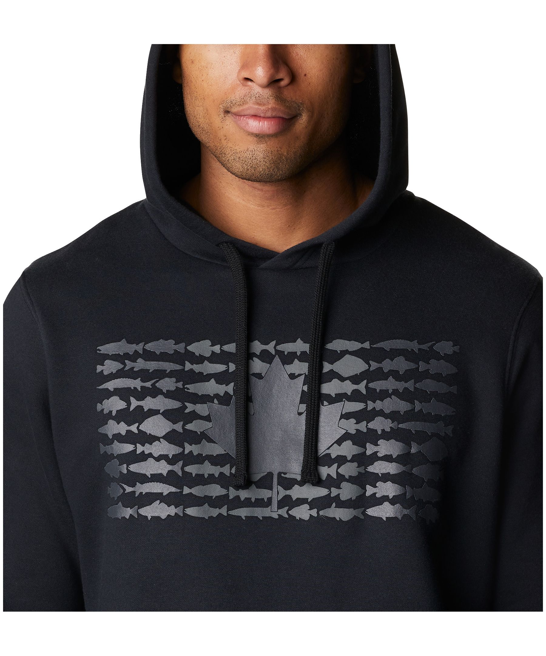Chandail à capuche avec poche kangourou pour hommes, Columbia, PFG Fish Flag&nbsp;II