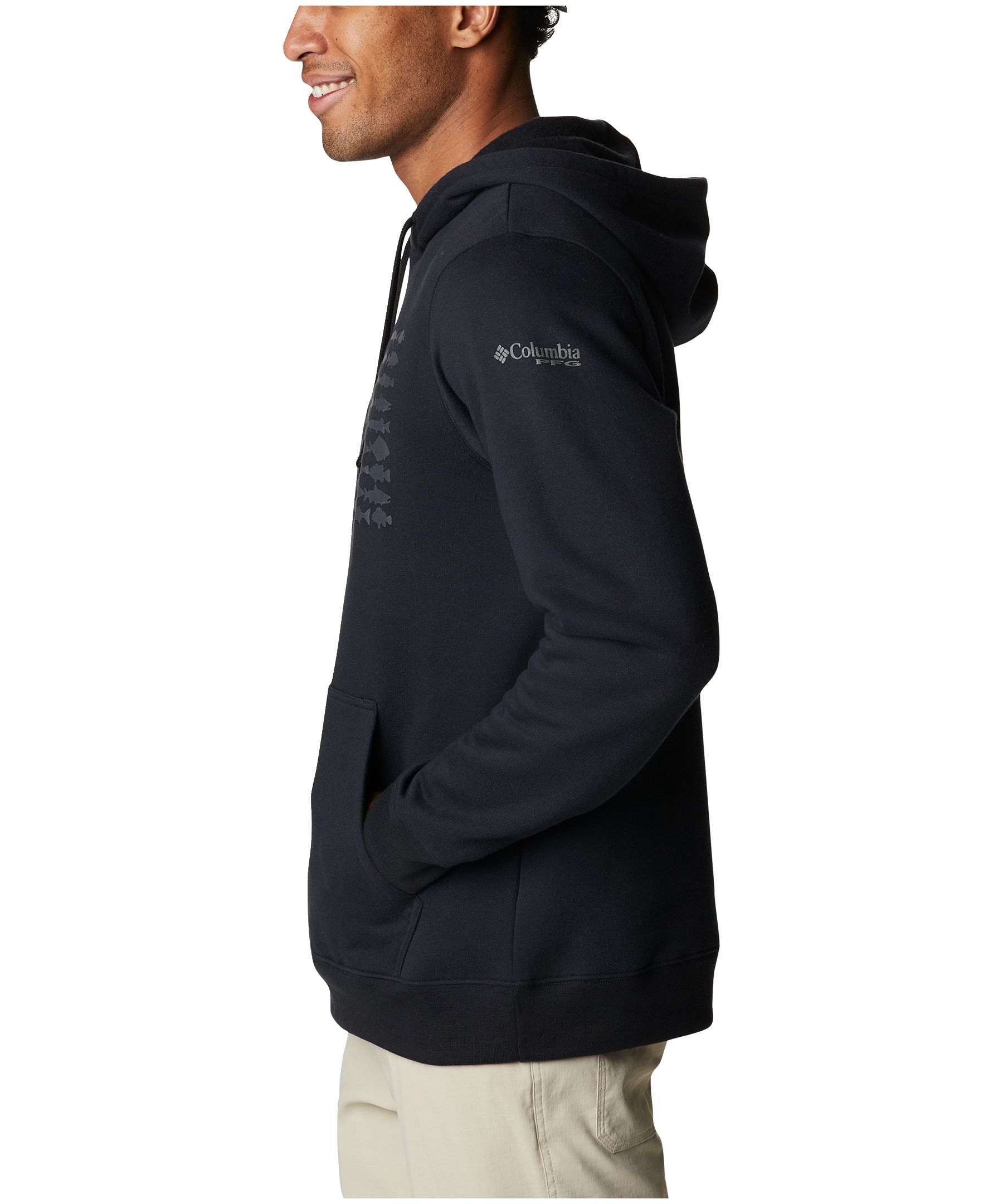 Chandail à capuche avec poche kangourou pour hommes, Columbia, PFG Fish Flag&nbsp;II