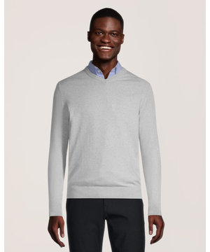 Denver Hayes Men's Soft Cotton V-Neck Sweater