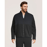 Veste d'extérieur en molleton avec glissière pleine longueur pour hommes, WindRiver Front_Flat