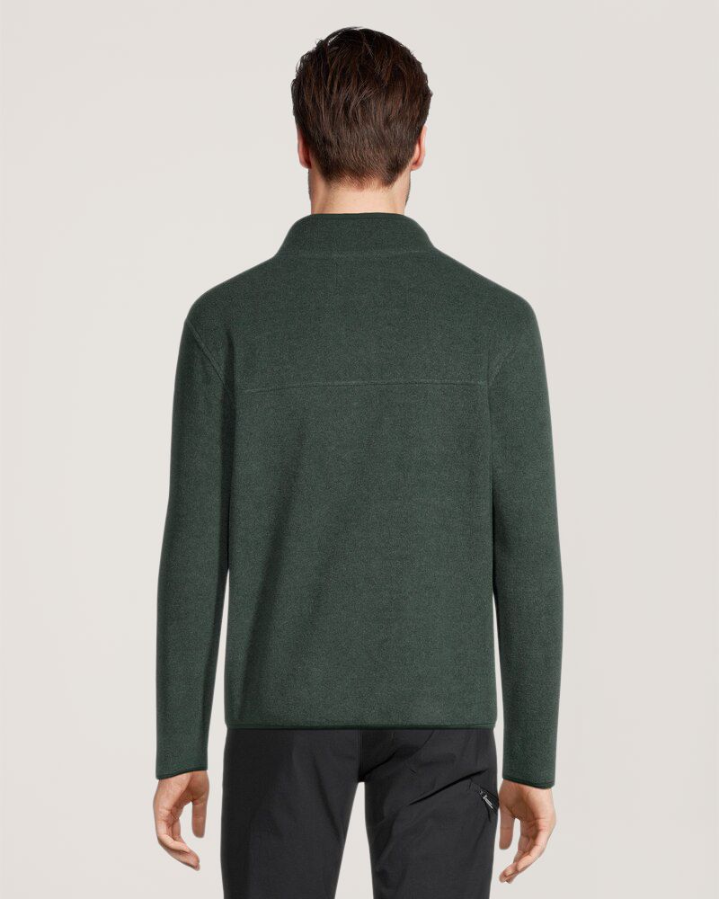 WindRiver Men's Outdoor Fleece Quarter Snap Mockneck