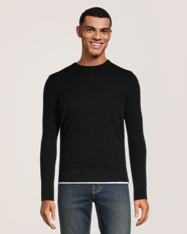 Denver Hayes Men's Cashmere Merino Crewneck Sweater