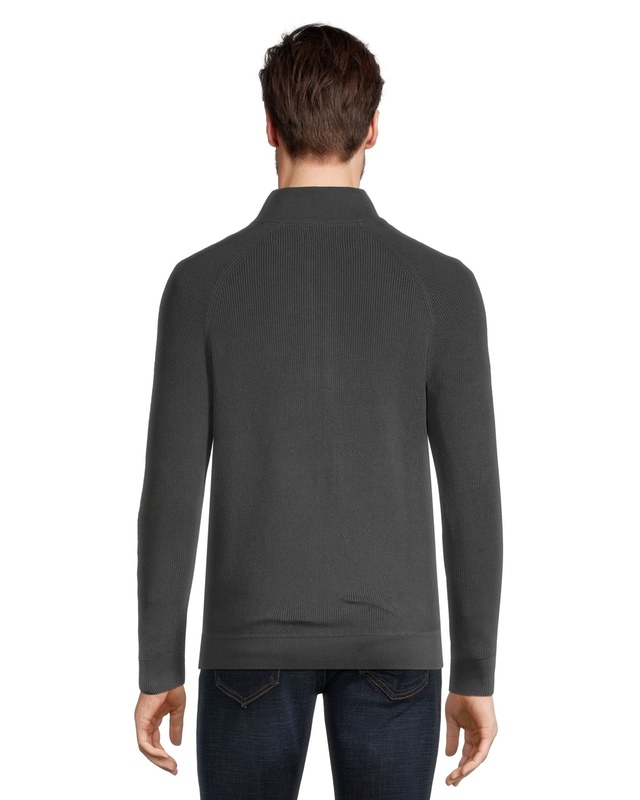 Denver Hayes Men's Full Zip Mockneck Sweater Marks
