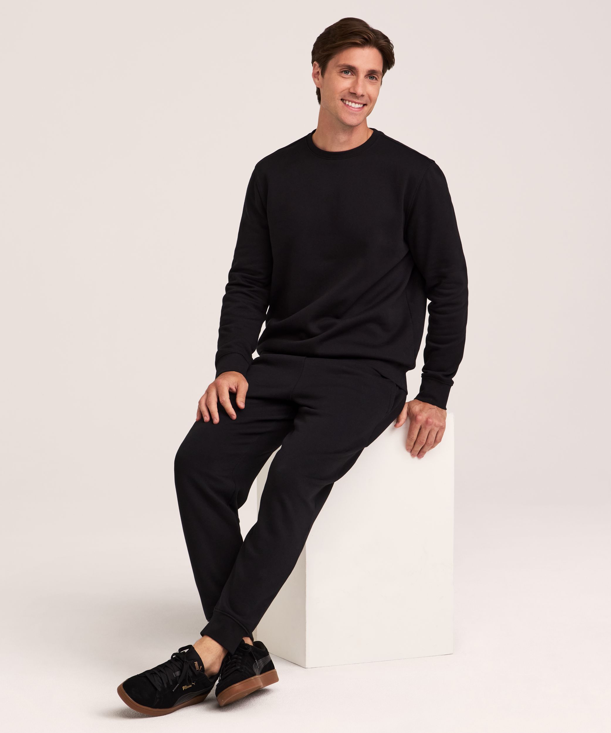 Chandail en molleton ultradoux à col ras du cou Denver Hayes