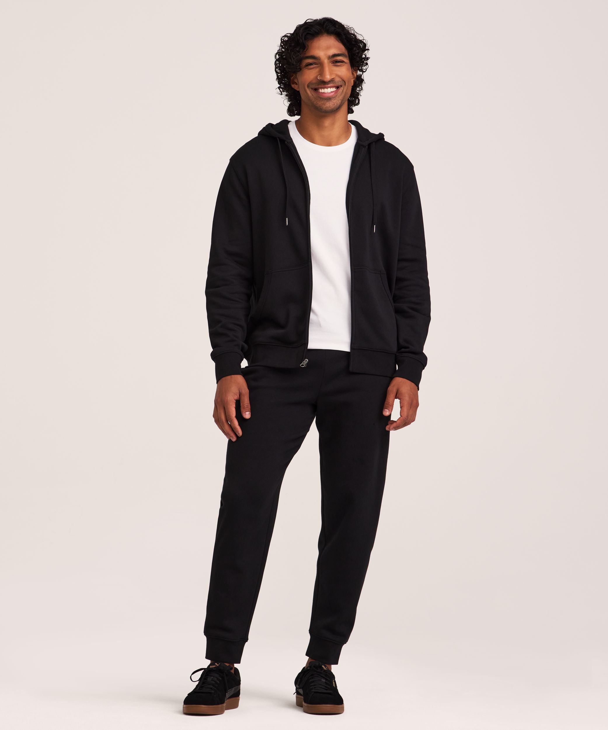 Chandail à capuchon en molleton ultradoux avec glissière intégrale Denver Hayes