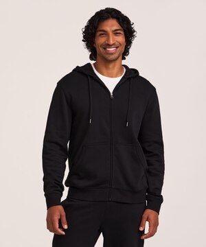 Chandail à capuchon en molleton ultradoux avec glissière intégrale Denver Hayes