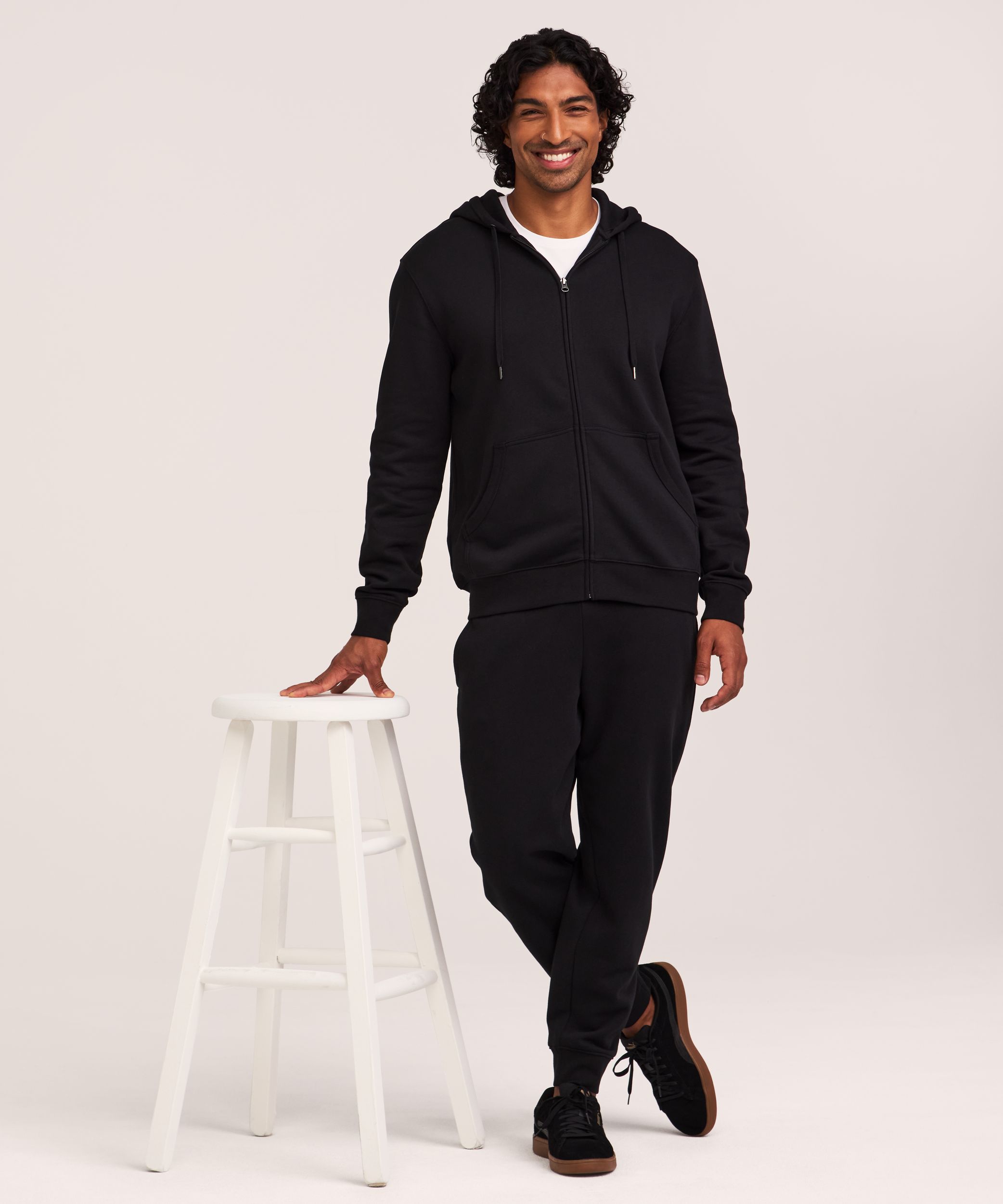 Chandail à capuchon en molleton ultradoux avec glissière intégrale Denver Hayes