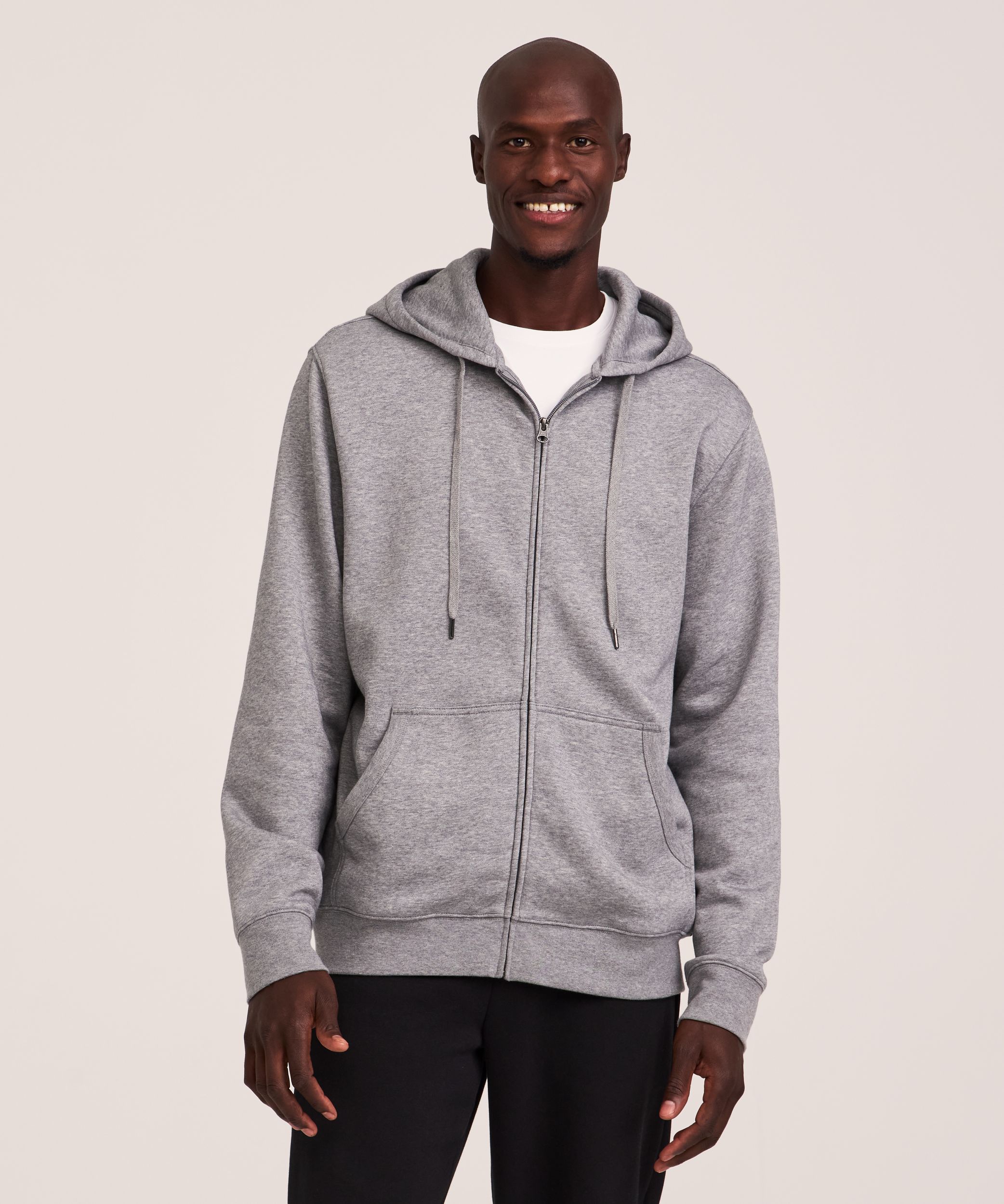 Full Zip Nice Mens Zip Up Hoodie Denver Hayes Super Soft Fleece