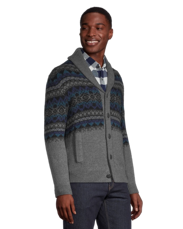 Cardigan Homme Paul Jones En Tricot - Fermeture éclair, Col Montant - 65% Viscose, 35% Poly-acrylique - Manteau D’hiver Décontracté