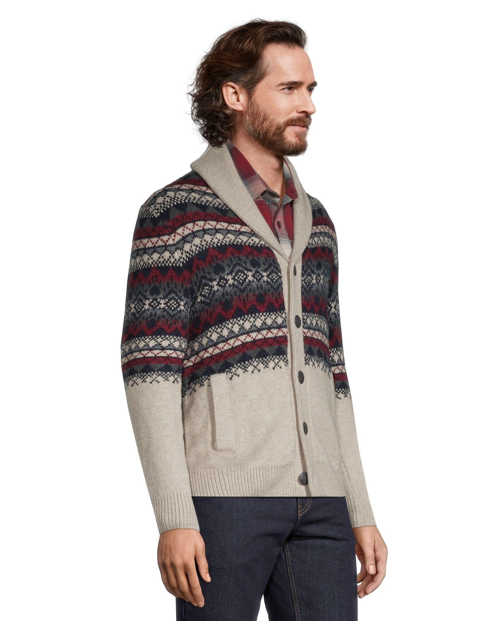 Mens toggle button hotsell sweater