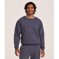WindRiver Men's Original Fleece Cotton Crewneck Sweatshirt Front_Flat