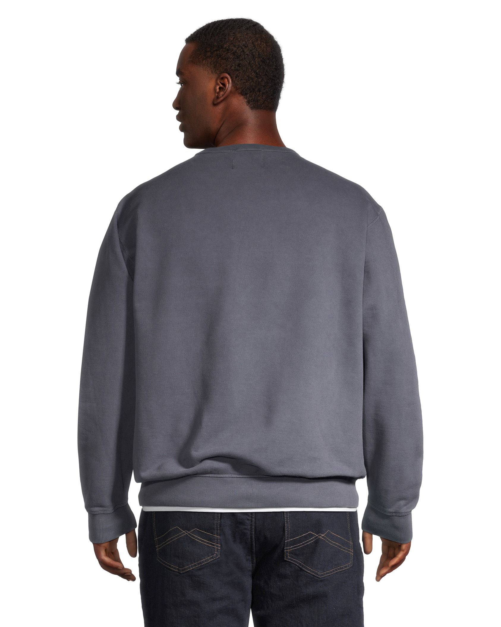 WindRiver Men's Original Fleece Cotton Crewneck Sweatshirt
