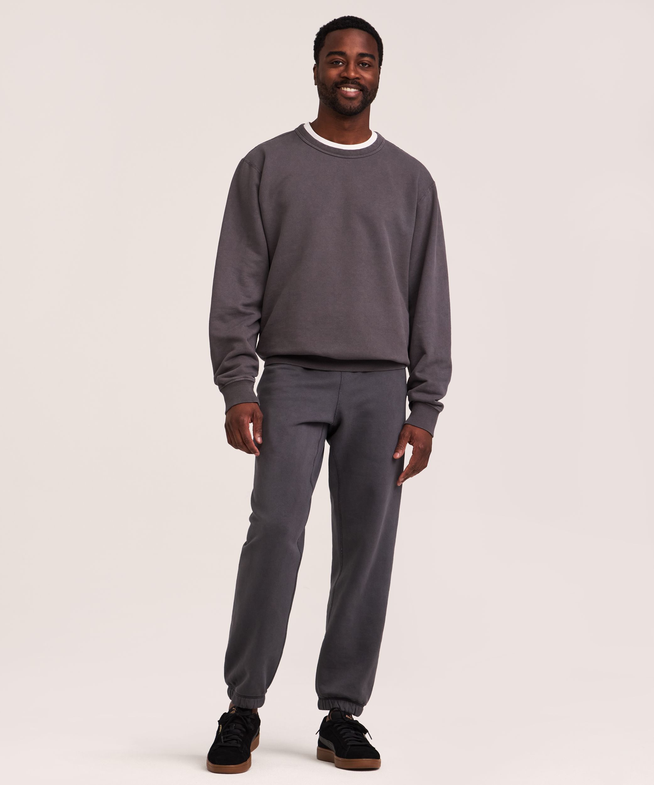 WindRiver Men's Original Fleece Cotton Crewneck Sweatshirt