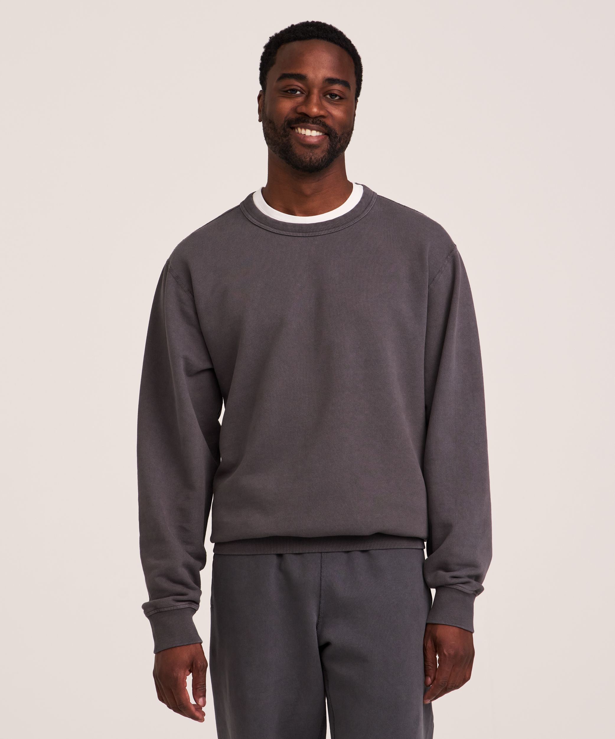 WindRiver Men's Original Fleece Cotton Crewneck Sweatshirt