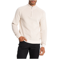 Chandail à col cheminée avec glissière 1/4 pour hommes, Daniel, Lois Front_Flat