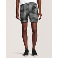 Short tissé doublé pour hommes, 2-EN-1, Matrix Front_Flat