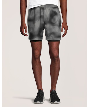 Short tissé doublé pour hommes, 2-EN-1, Matrix