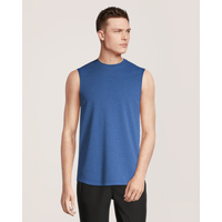 Matrix Men's Quick-Drying Perforated Stretch Muscle Shirt Front_Flat