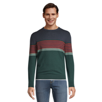 Chandail à encolure ras du cou en points de jersey de coton doux pour hommes, Denver Hayes Front_Flat