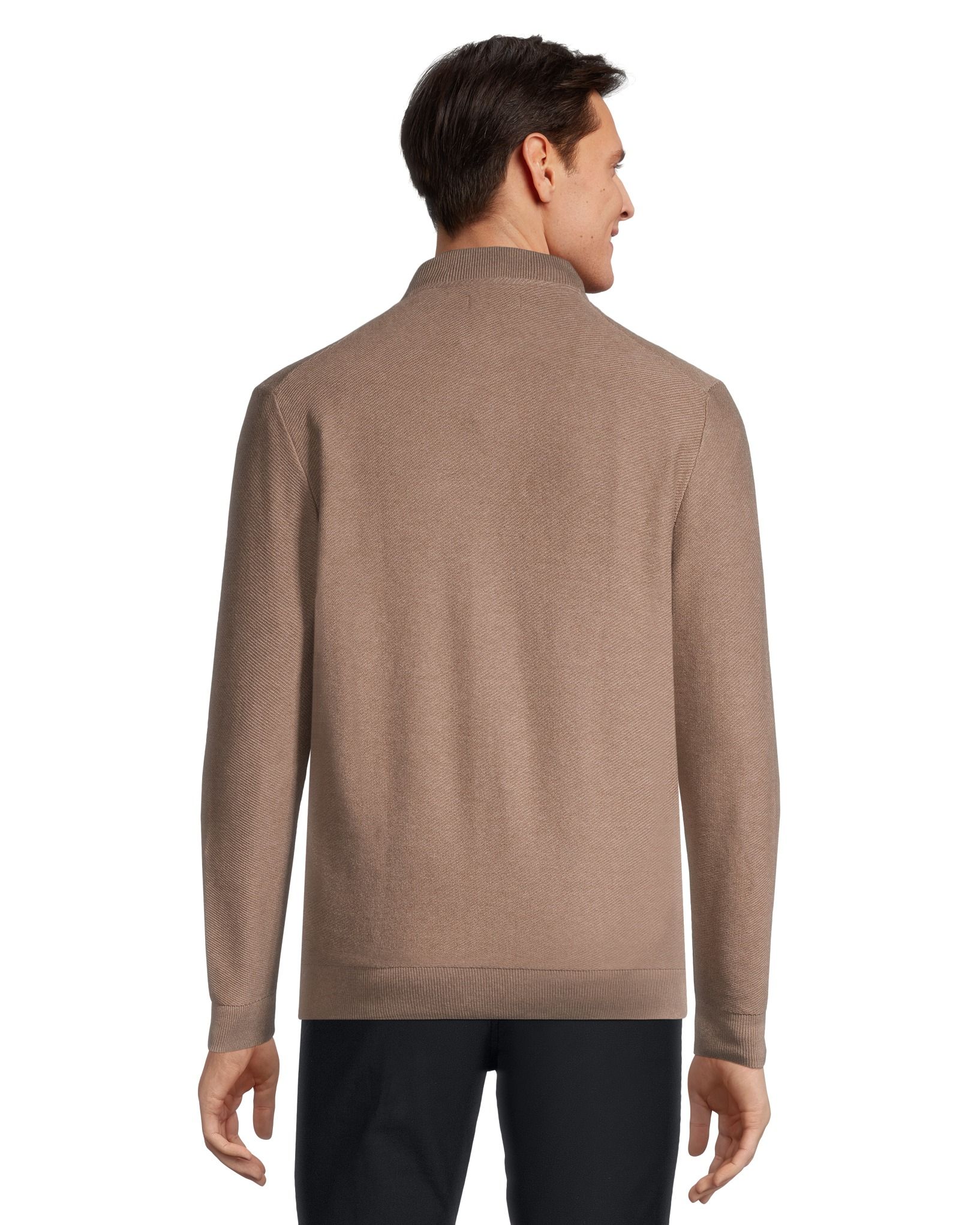 Denver Hayes Men s Twill Stitch Full Zip Bomber Sweater Marks