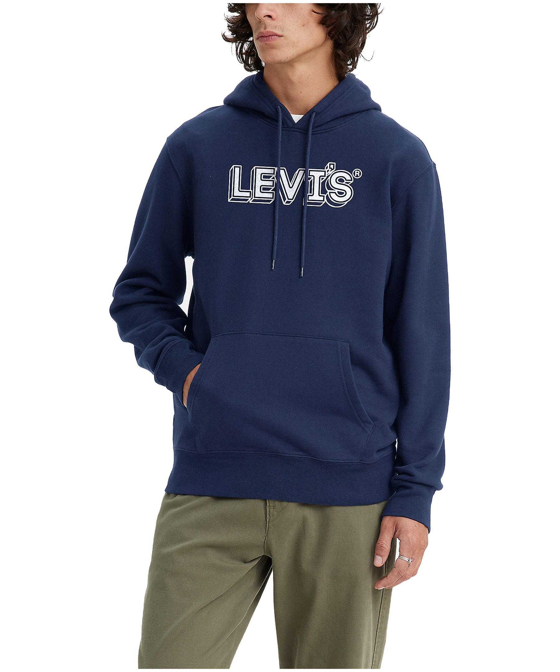 Chandail à capuche de coupe décontractée avec graphique pour hommes, Levi's