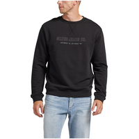Silver Men's Cotton Fleece Logo Crewneck Sweatshirt Front_Flat